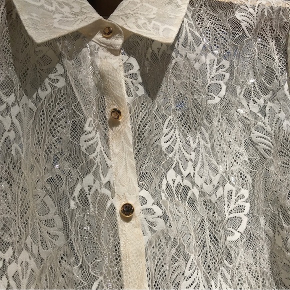 St. John Evening Lace Blouse - Picture 3 of 10